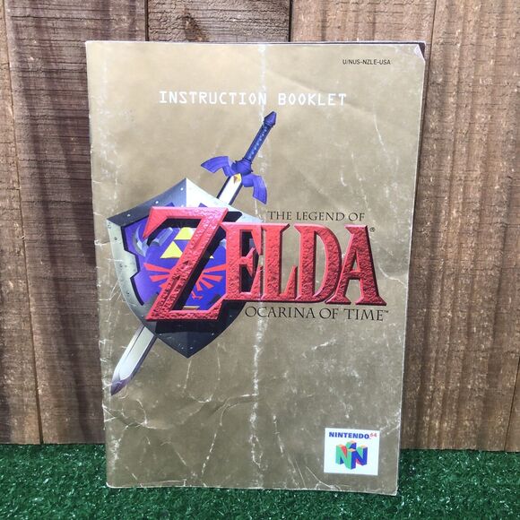 Nintendo 64 N64 The Legend of Zelda: Ocarina of Time Manual *Wear, Damage* - Picture 1 of 4